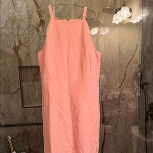 Ann Taylor Coral Midi Dress